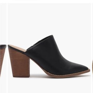 Maya Block Heel Mule- Black